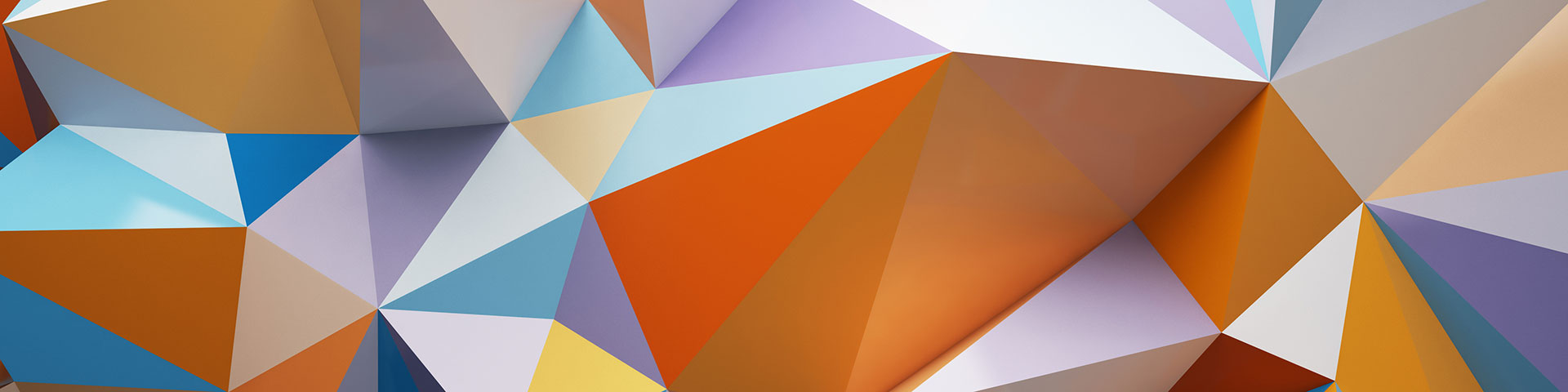 Farbige geometrische Formen symbolisiert Kultur- und Kreativwirtschaft