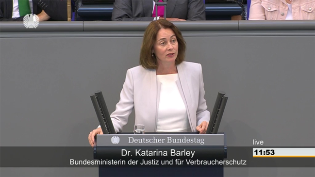 Erste Lesung des Gesetzentwurfs zur Einführung einer zivilprozessualen Musterfeststellungsklage (verweist auf: Erste Lesung des Gesetzentwurfs zur Musterfeststellungsklage)